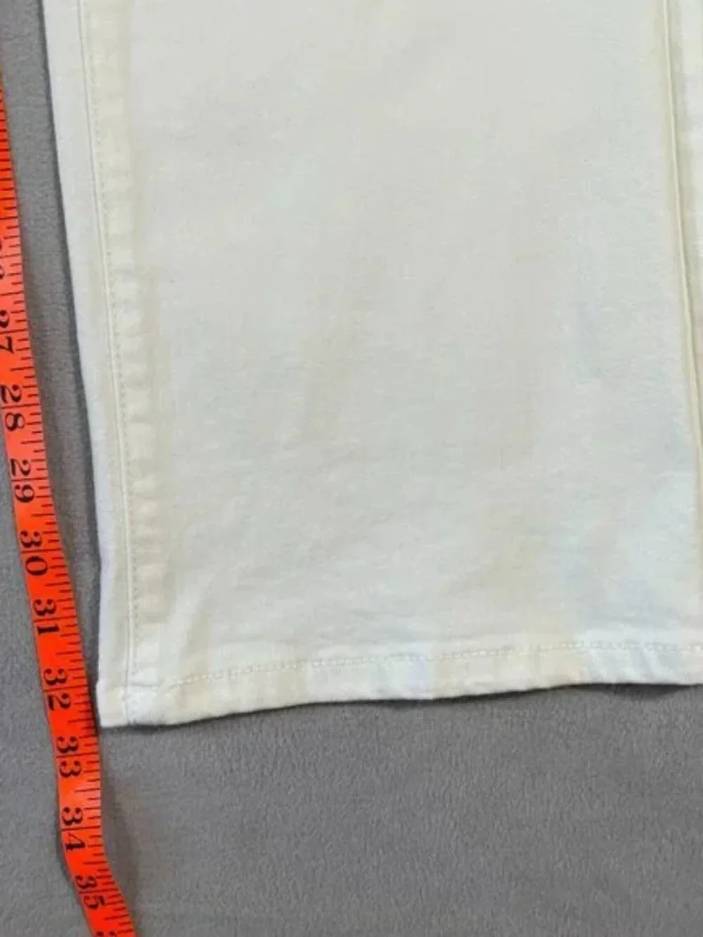 CAbi 5th Avenue Jean White High Rise Stretch Flare Size 10 Style 6285L - Picture 12 of 16